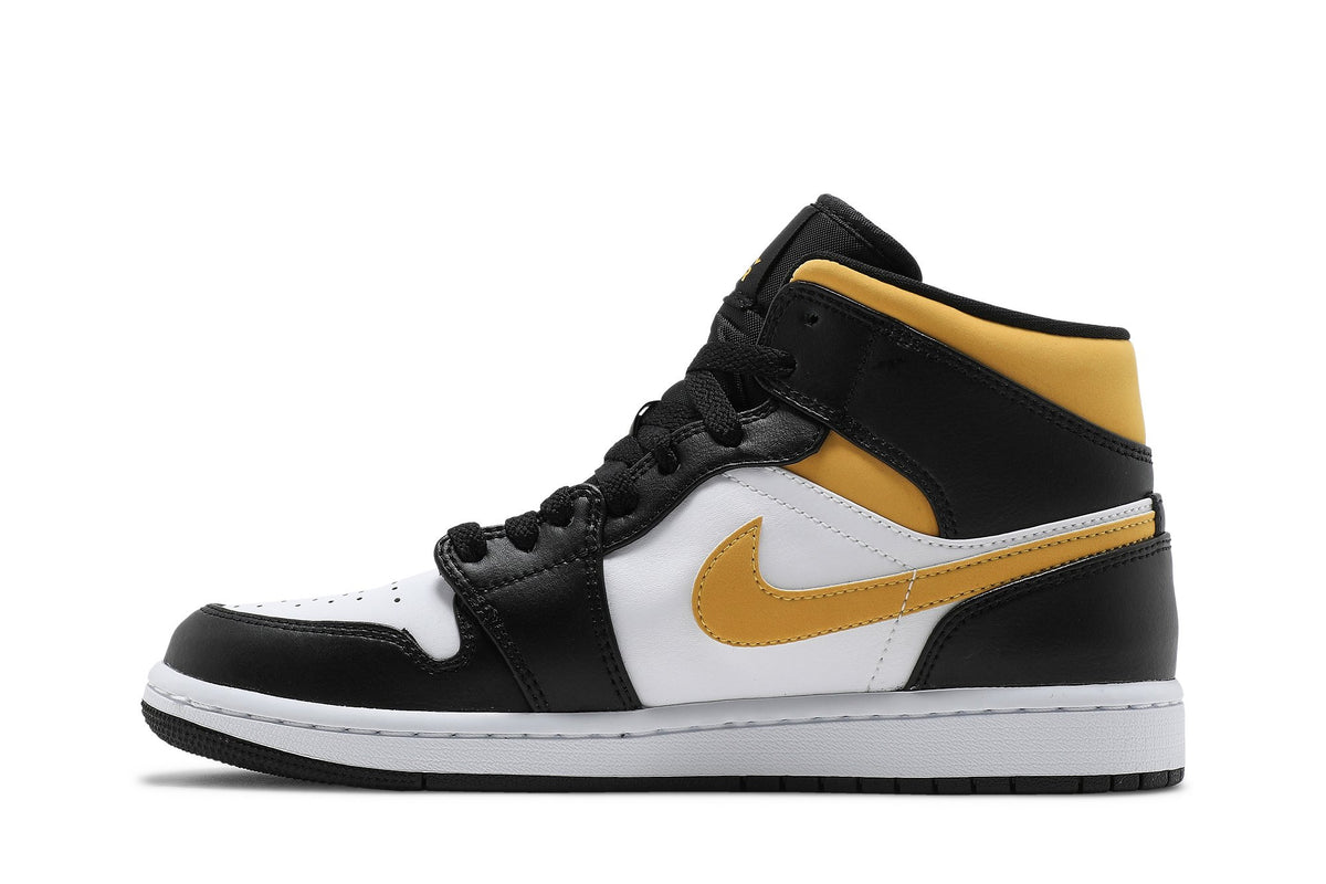 Retro 1 Mid Sneakers — Black University Gold — 554724-177