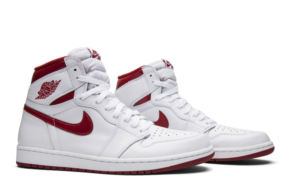 Retro 1 High OG Sneakers — Metallic Red — 555088-103