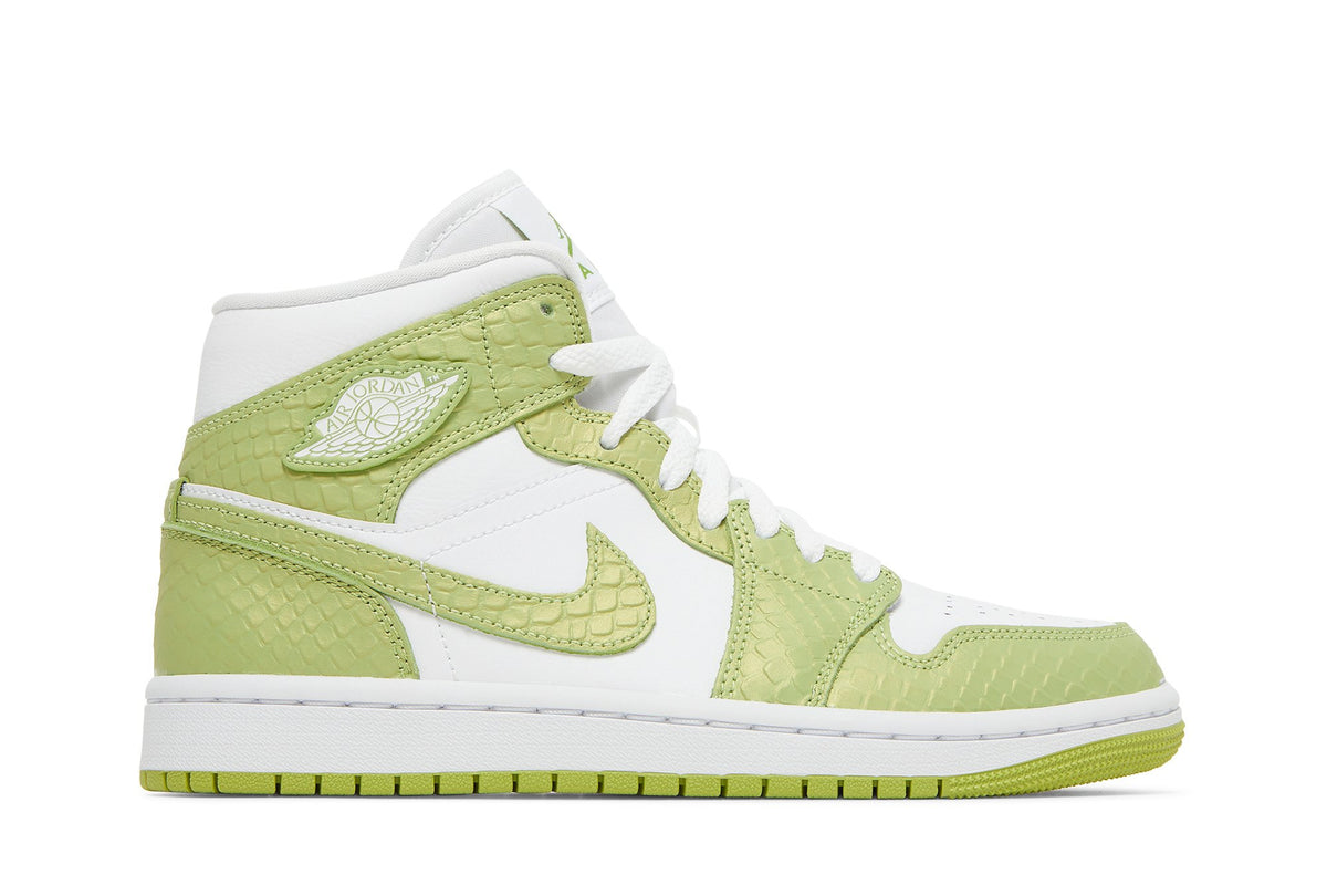 Retro 1 Mid SE Sneakers — Green Python — DV2959-113
