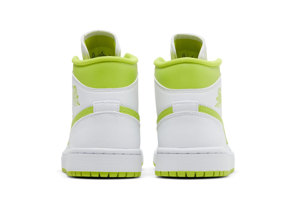 Retro 1 Mid Sneakers — White Lime — BQ6472-131