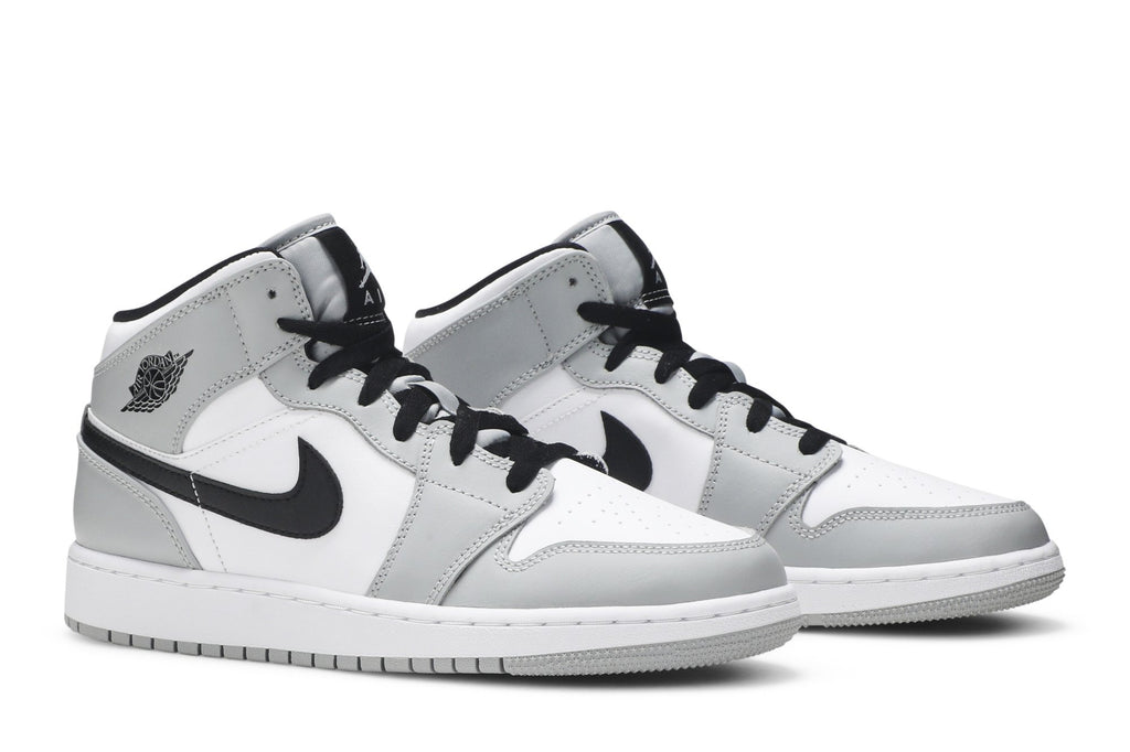 Retro 1 Mid GS Sneakers — Light Smoke Grey — 554725-092
