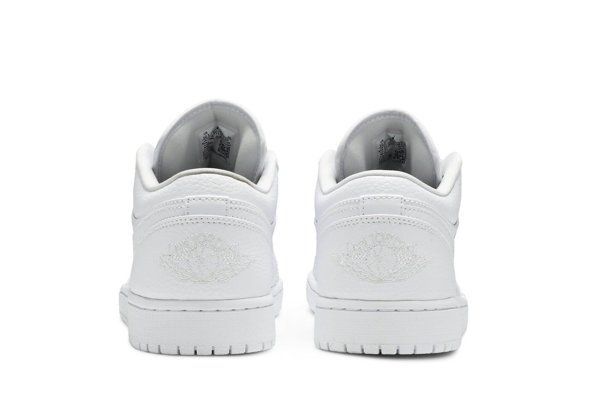 Retro 1 Low Sneakers — Triple White — 553558-130