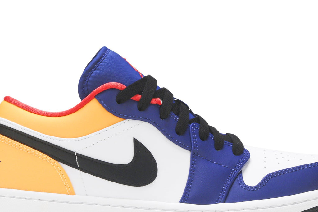 Retro 1 Low Sneakers — White Deep Royal Blue — 553558-123