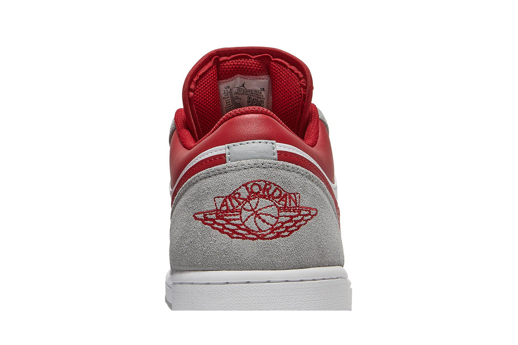 Retro 1 Low SE Sneakers — Light Smoke Grey Gym Red — DC6991-016