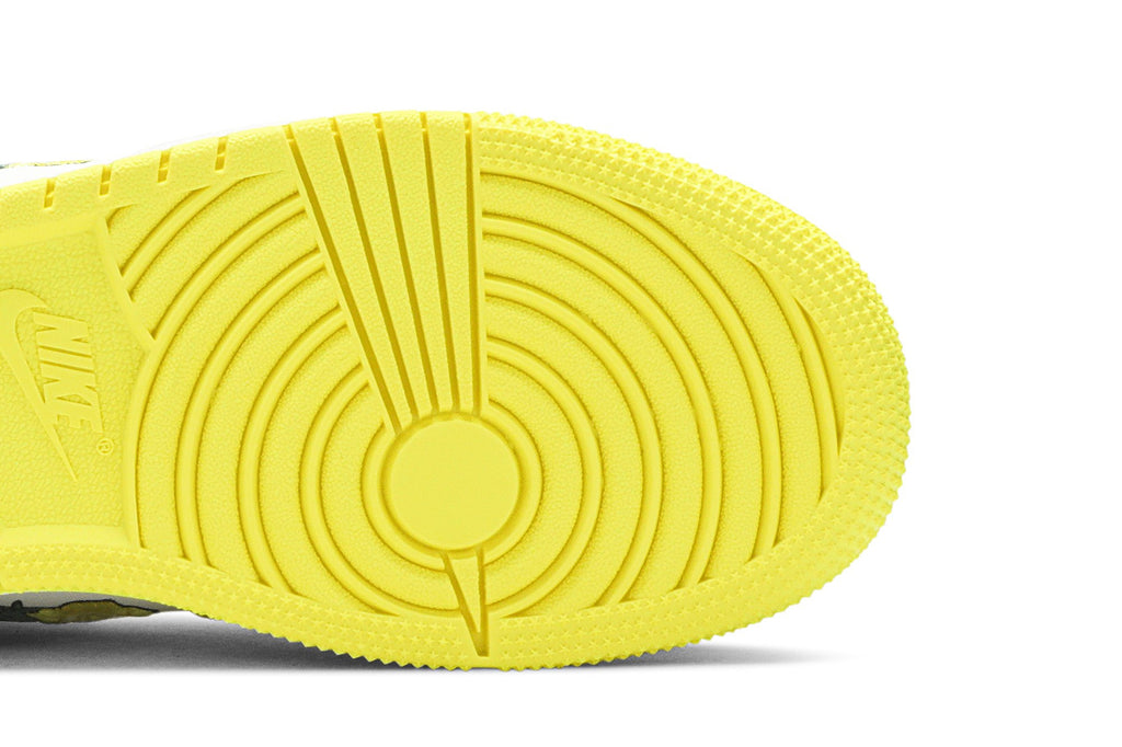 Retro 1 Mid SE GS Sneakers — Rose Patch – Dynamic Yellow — AV5174-700