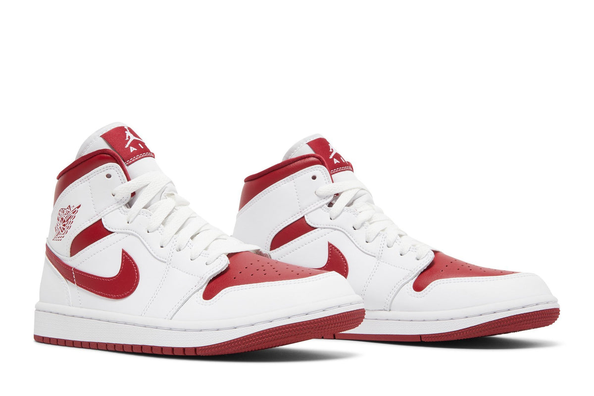 Retro 1 Mid Sneakers — White Pomegranate — BQ6472-161