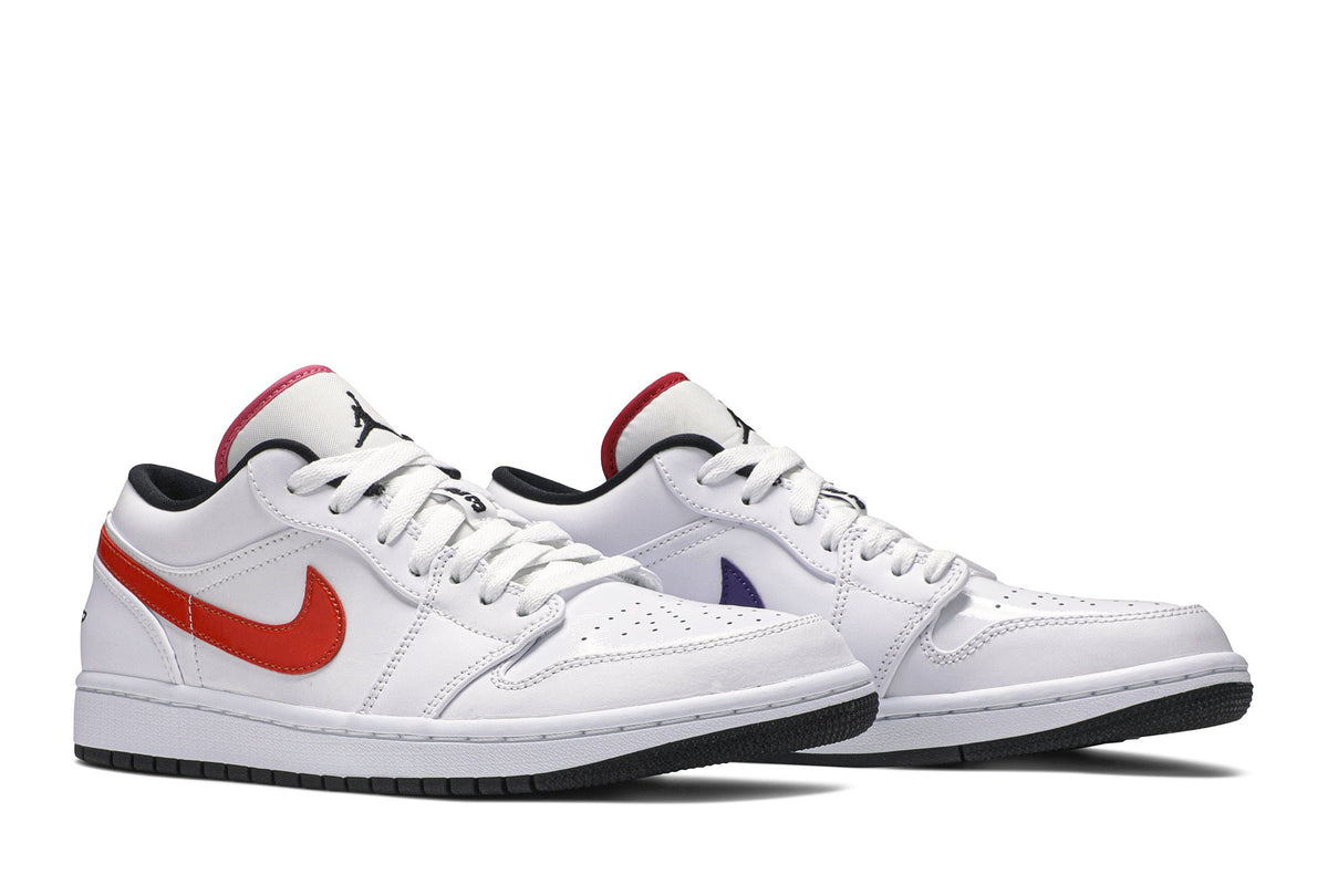 Retro 1 Low Sneakers — Multi-Color Swoosh — CW7009-100