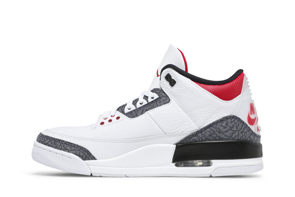Retro 3 Denim SE Sneakers — Fire Red — CZ6431-100