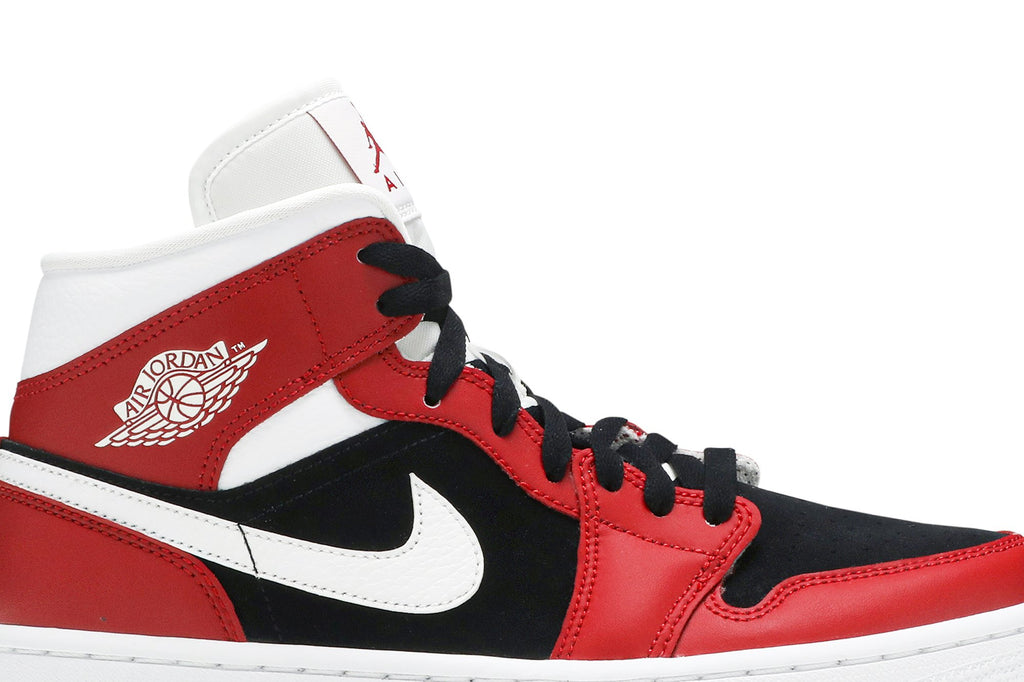 Retro 1 Mid Sneakers — Gym Red Black — BQ6472-601