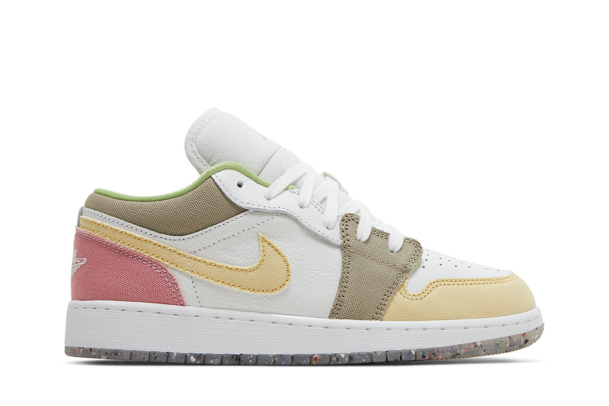 Retro 1 Low SE GS Sneakers — Pastel Grind — DJ0341-100