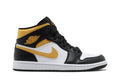 Retro 1 Mid Sneakers — Black University Gold — 554724-177