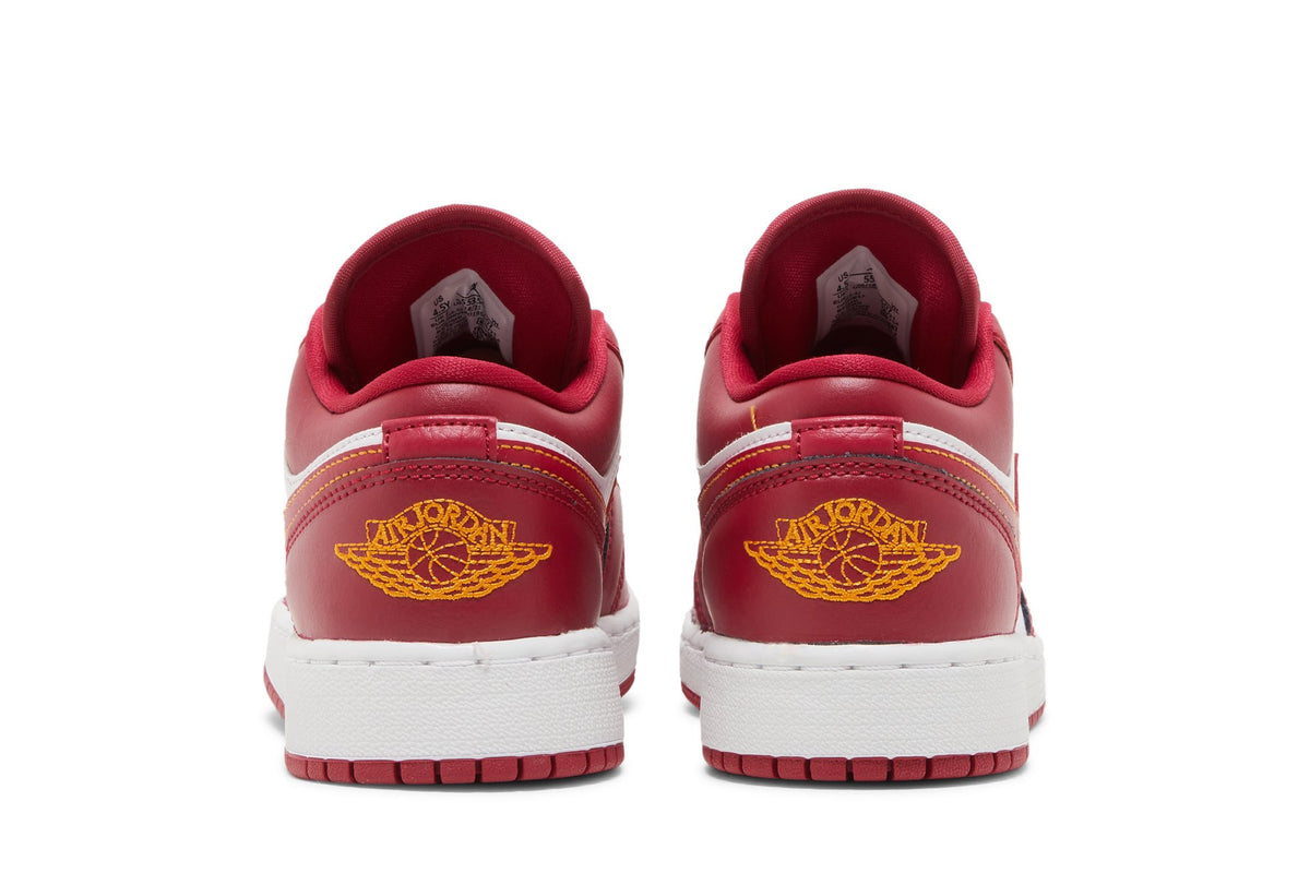 Retro 1 Low GS Sneakers — Cardinal Red — 553560-607