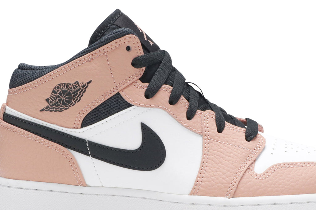 Retro 1 Mid GS Sneakers — Pink Quartz — 555112-603