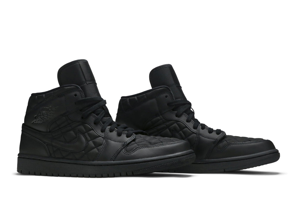 Retro 1 Mid SE Sneakers — Black Quilted — DB6078-001