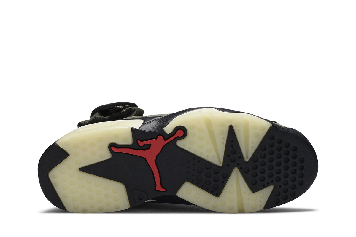 Travis Scott Collaboration — Retro 6 Sneakers — Olive — CN1084-200