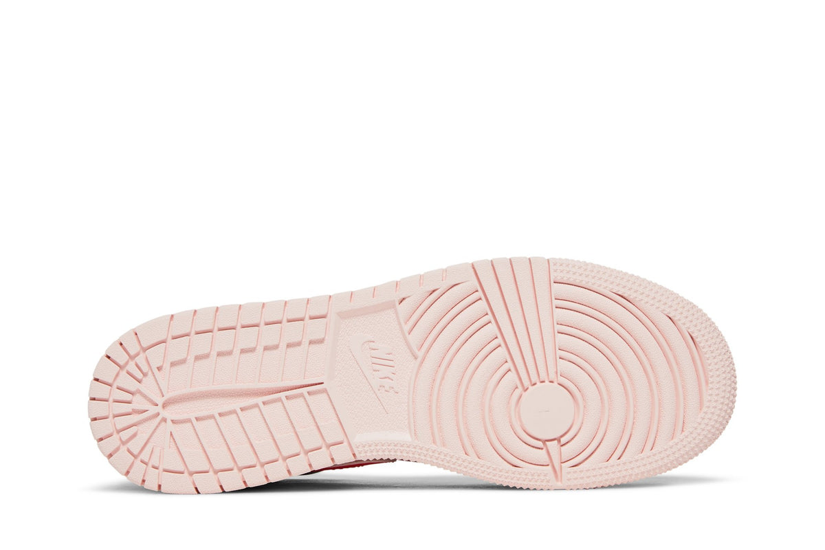 Retro 1 Mid GS Sneakers — Black Pink Crimson — 554725-604