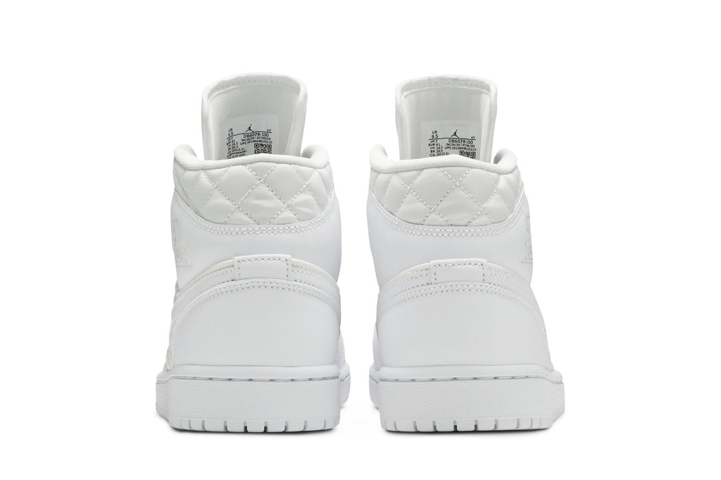 Retro 1 Mid SE Sneakers — White Quilted — DB6078-100