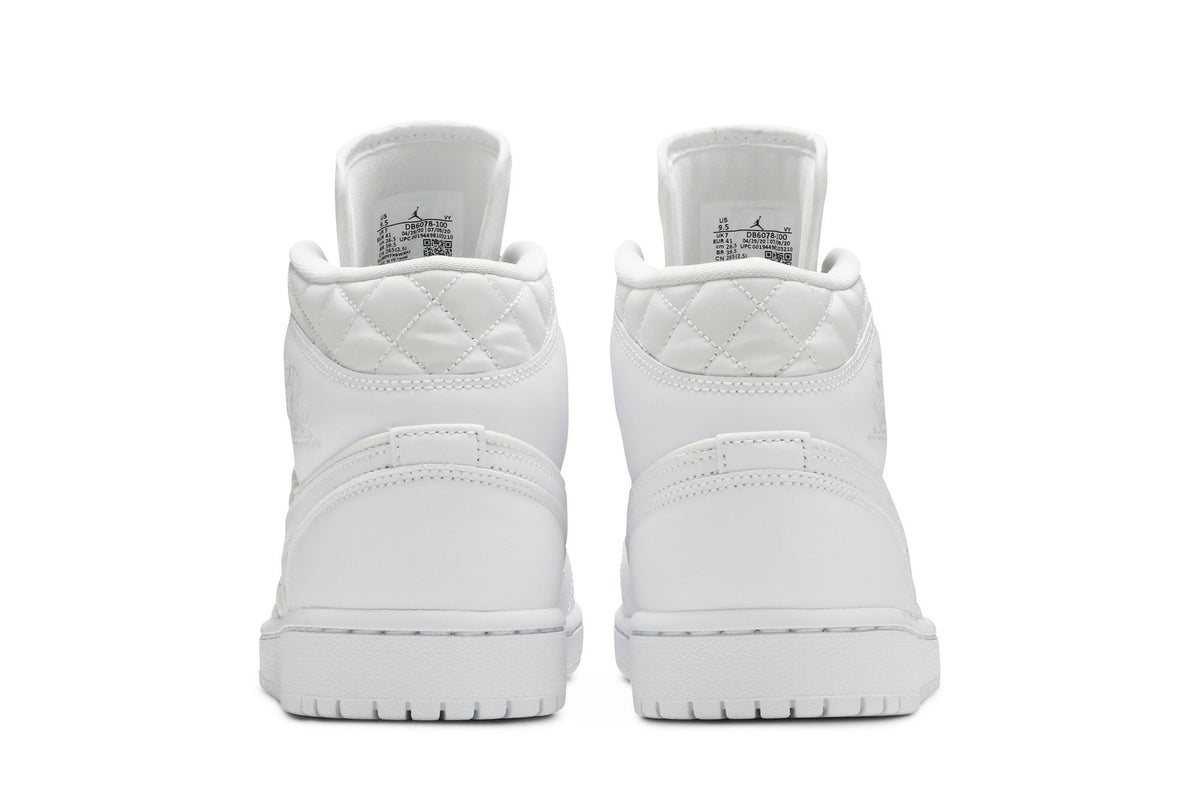 Retro 1 Mid SE Sneakers — White Quilted — DB6078-100