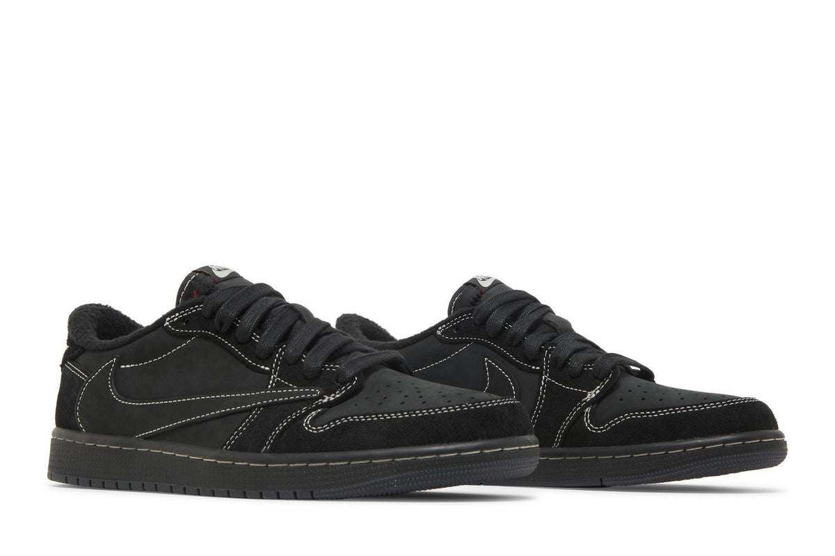 Travis Scott Collaboration — Retro 1 Low OG SP Sneakers — Black Phantom — DM7866-001