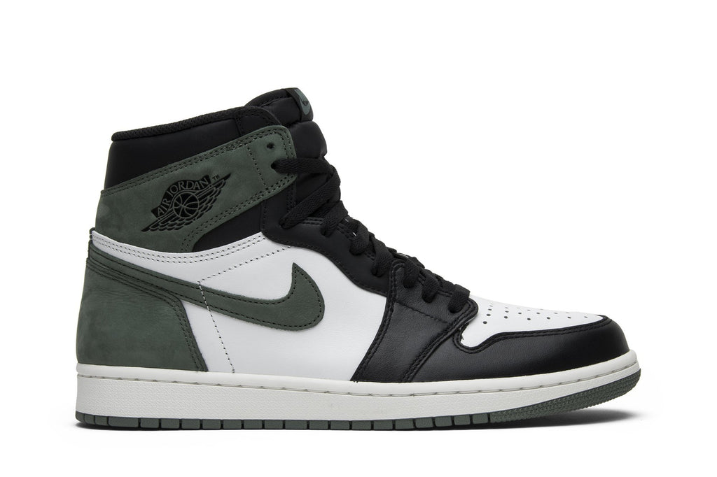 Retro 1 High OG Sneakers — Clay Green — 555088-135