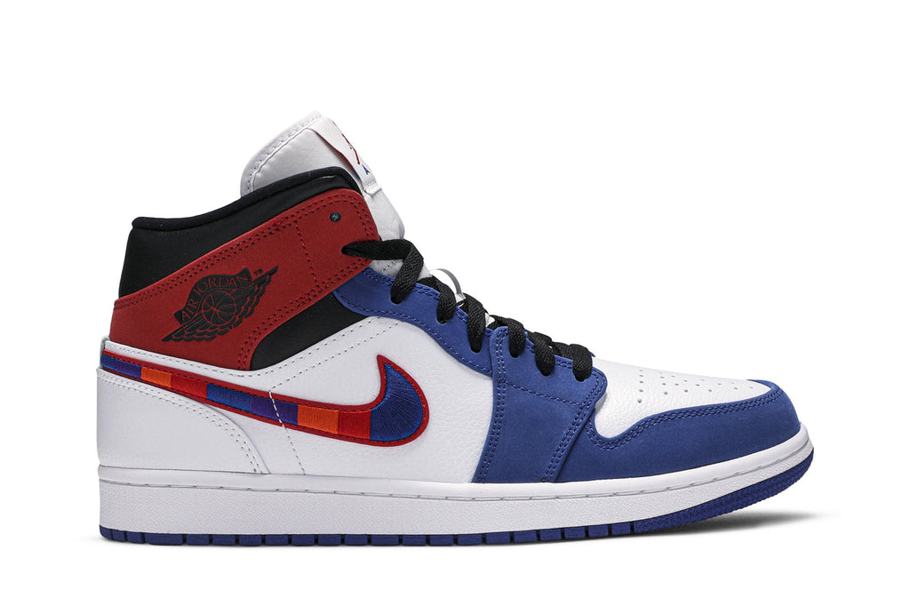 Retro 1 Mid Sneakers — Multicolored Swoosh — 852542-146