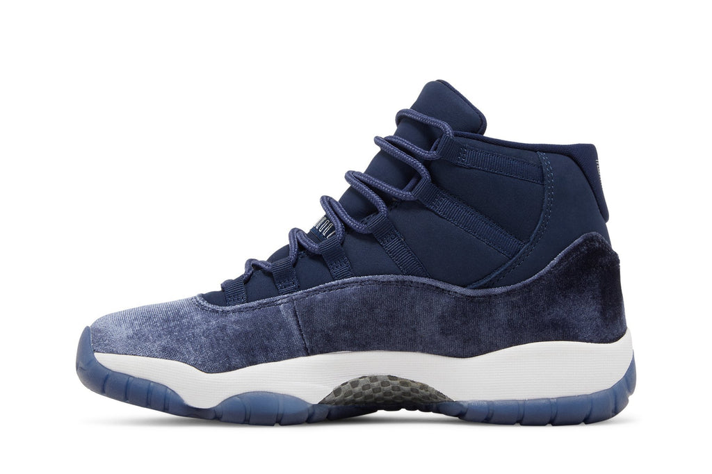 Retro 11 Sneakers — Midnight Navy Velvet — AR0715-441