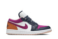 Retro 1 Low SE Sneakers — Mismatched – Purple Magenta — DJ4342-400