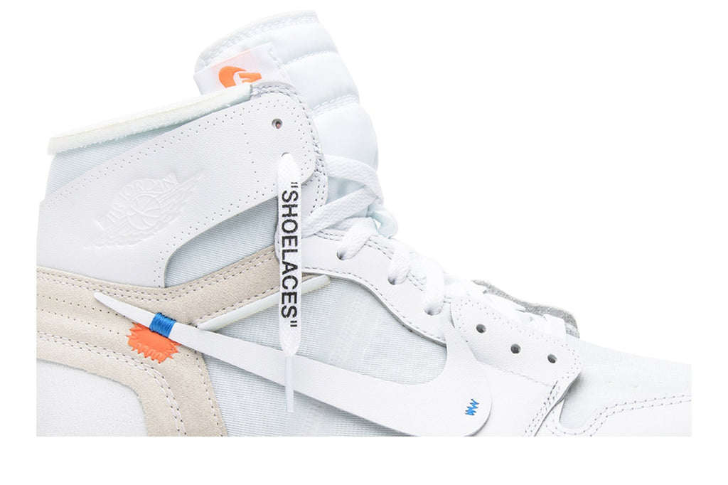 Off-White Collaboration — Retro 1 High OG Sneakers — White — AQ0818-100