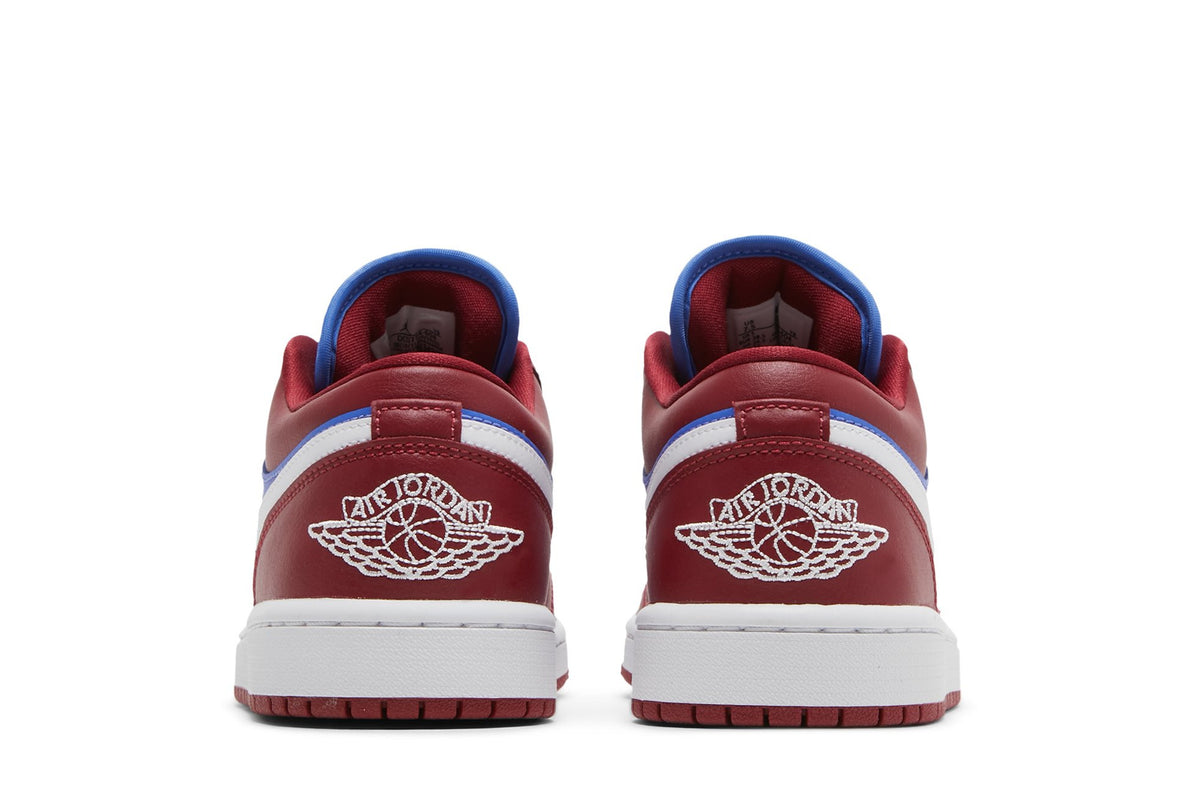Retro 1 Low Sneakers — Deep Red Blue — DC0774-604