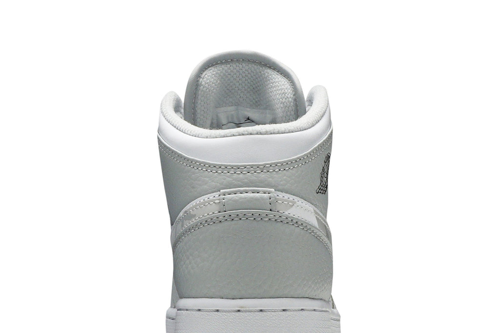 Retro 1 Mid SE GS Sneakers — Swoosh Logo – Grey Camo — DD3235-100