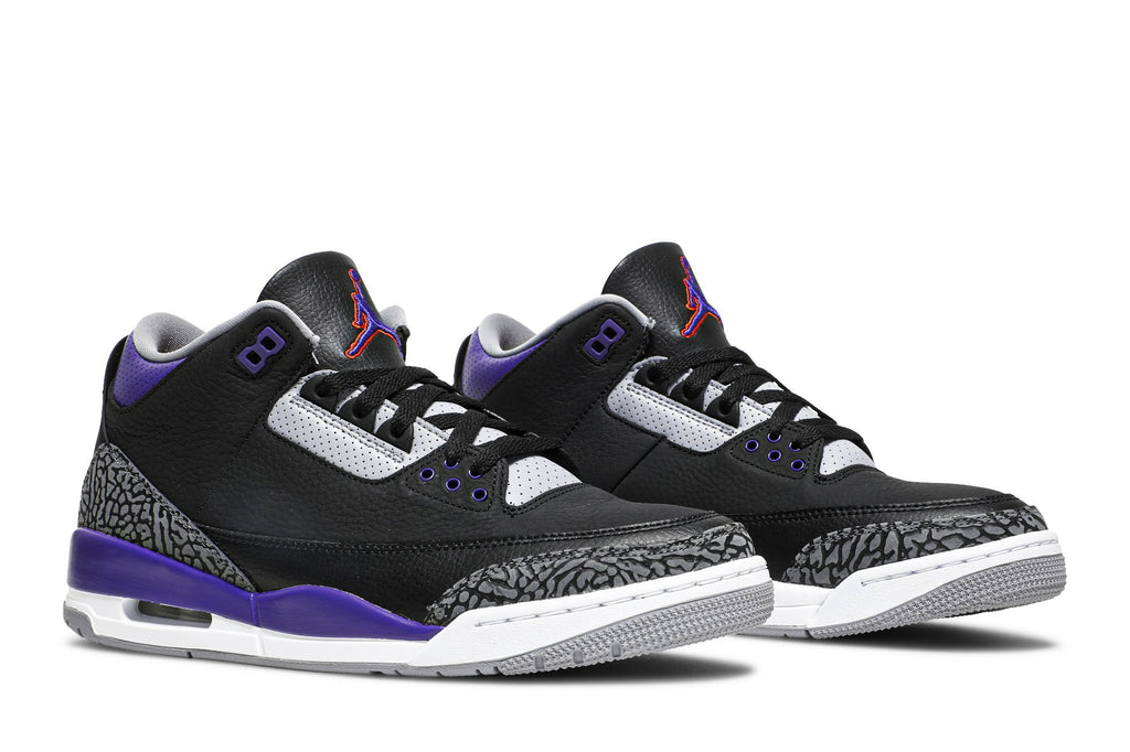 Retro 3 Sneakers — Court Purple — CT8532-050