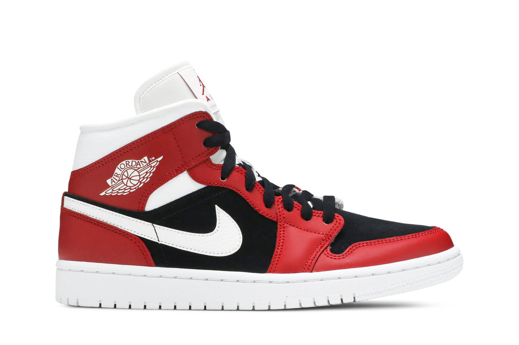 Retro 1 Mid Sneakers — Gym Red Black — BQ6472-601