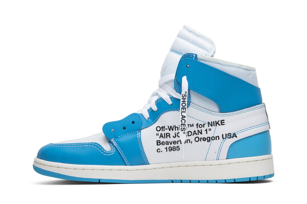 Off-White Collaboration — Retro 1 High OG Sneakers — UNC — AQ0818-148