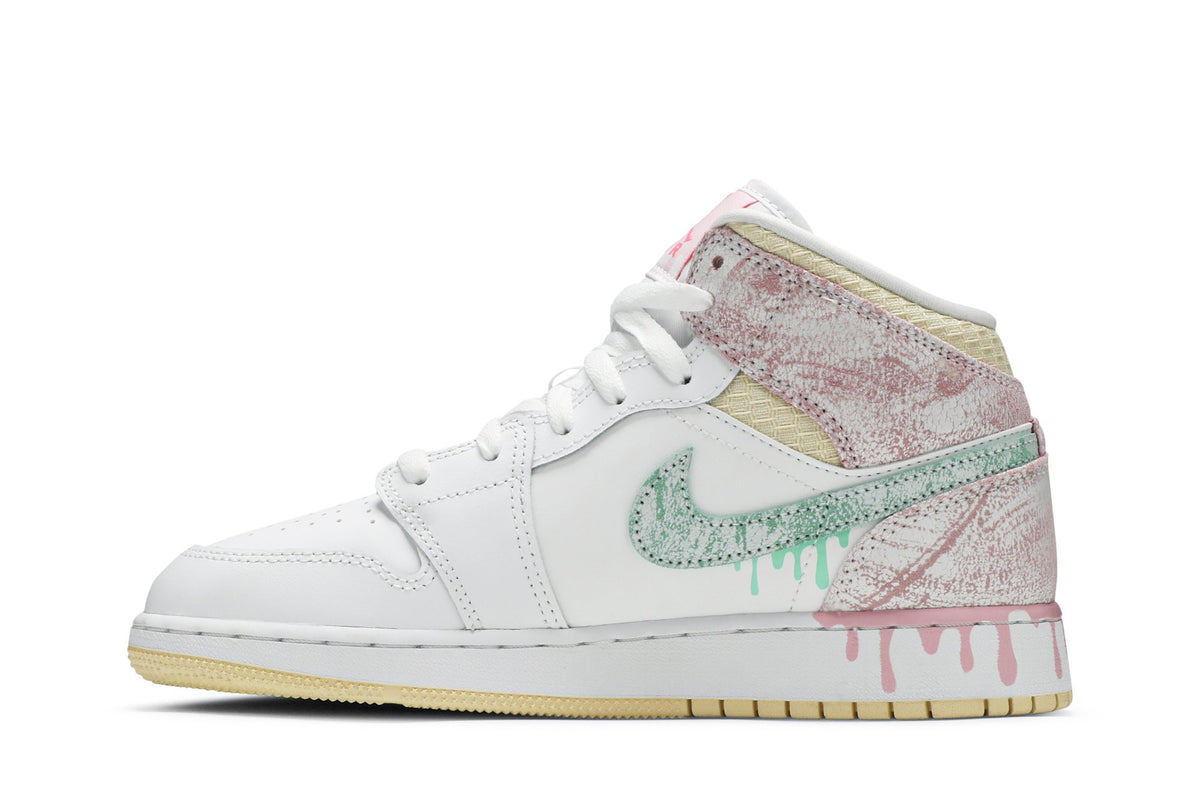 Retro 1 Mid SE GS Sneakers — Ice Cream — DD1666-100