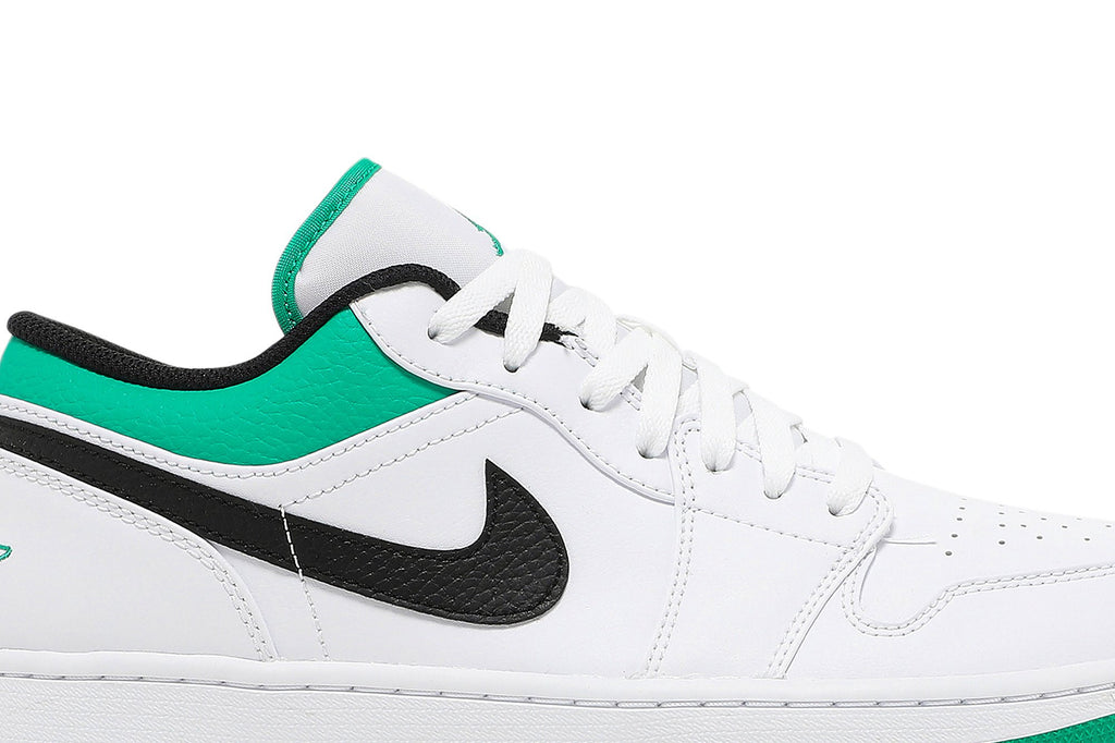 Retro 1 Low Sneakers — White Lucky Green — 553558-129