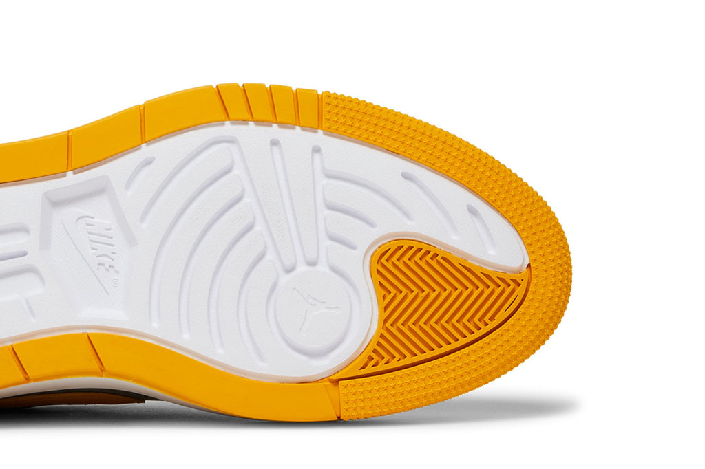 Retro 1 Elevate Low Sneakers — Cement Grey Varsity Maize — DH7004-017