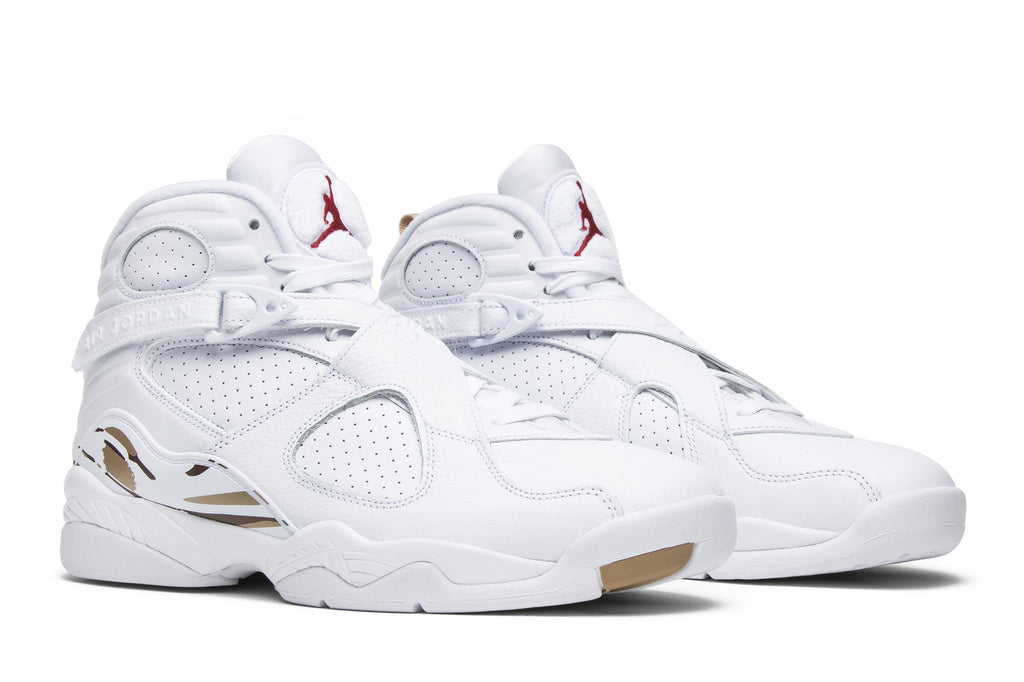 OVO Collaboration — Retro 8 Sneakers — White — AA1239-135