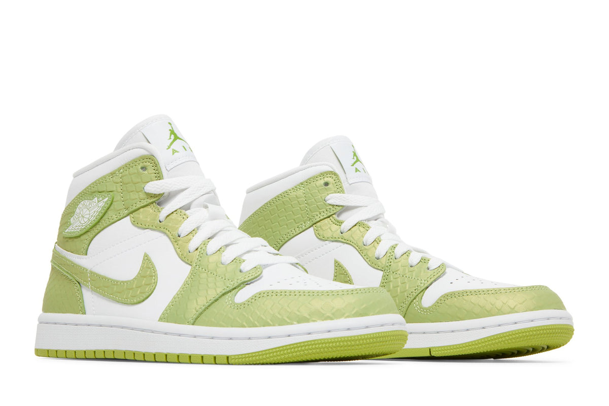 Retro 1 Mid SE Sneakers — Green Python — DV2959-113