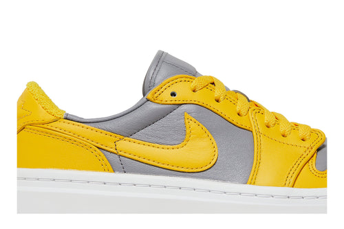 Retro 1 Elevate Low Sneakers — Cement Grey Varsity Maize — DH7004-017